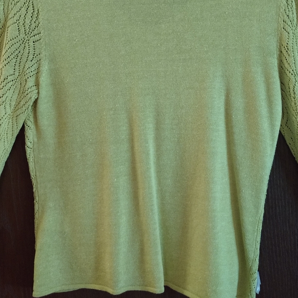 Sigrid Olsen 2-in-1 Light 3/4 Sleeve Sweater - Picture 3 of 9